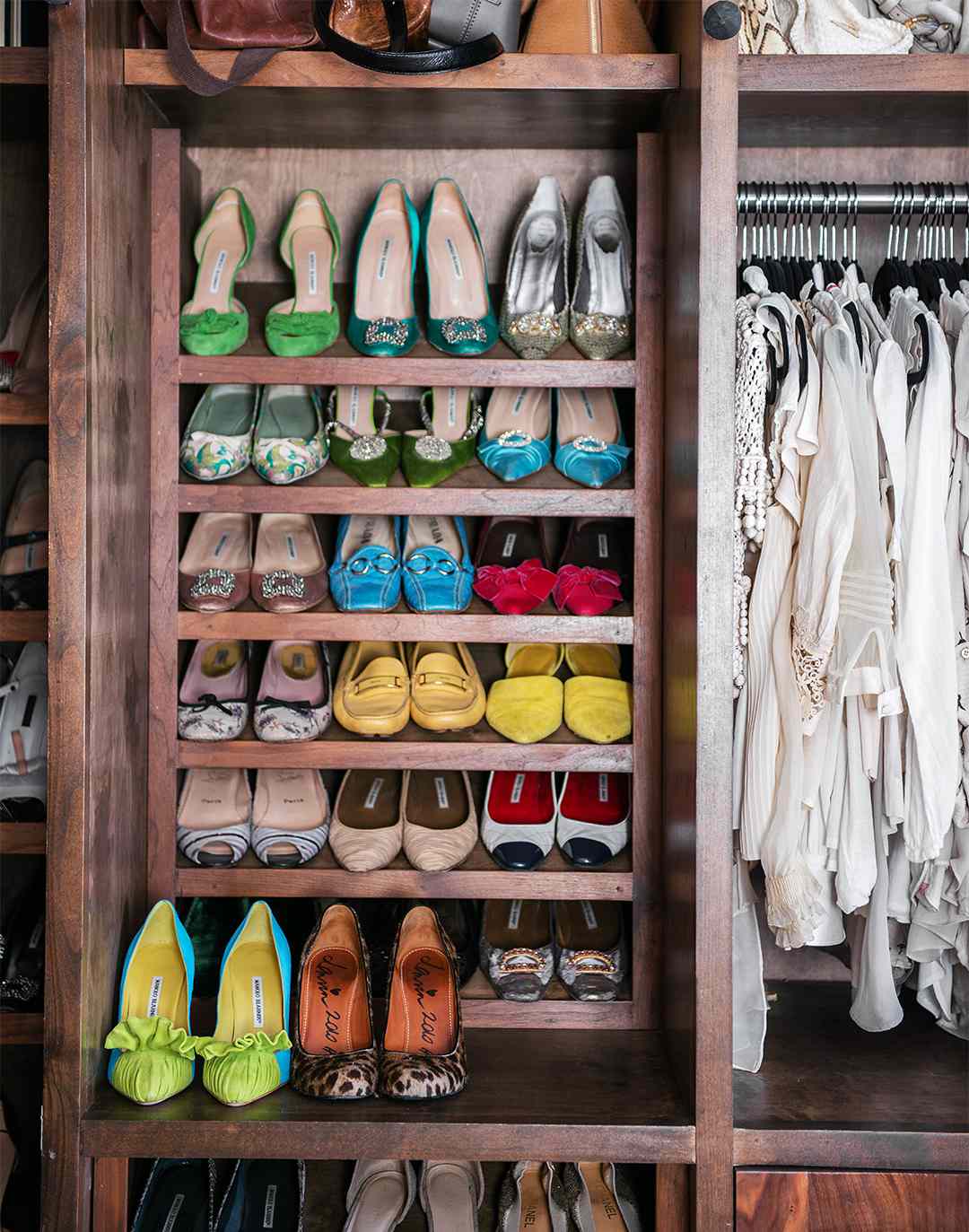shoe closet organization shelves clothes heels