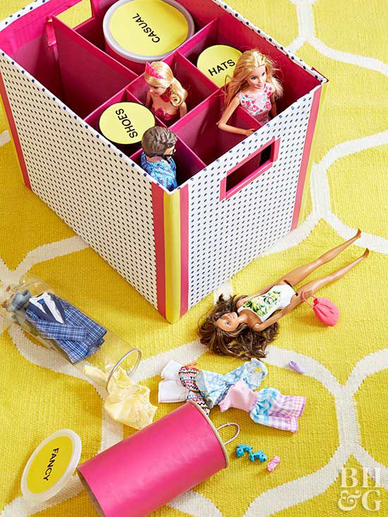 storage for dolls and accessories