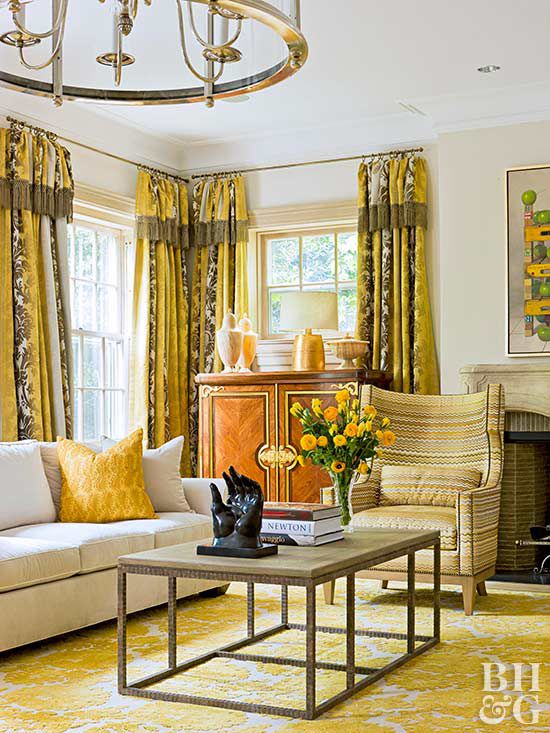 Decorating Ideas For A Yellow Living Room Better Homes Gardens