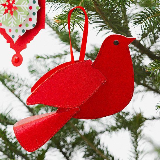 Red Bird Christmas Ornament