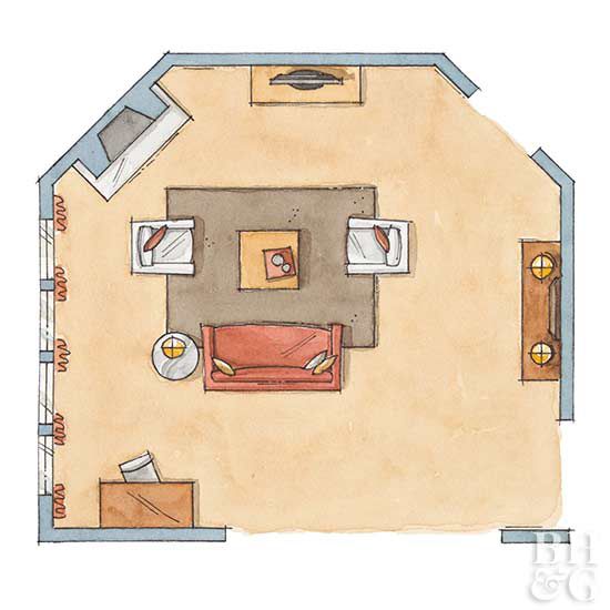 living room floor plan, floor plan