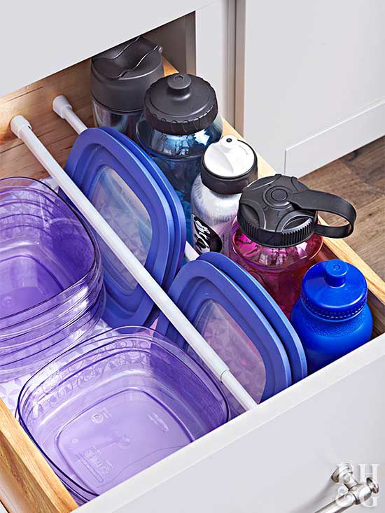 kitchen drawer storage idea