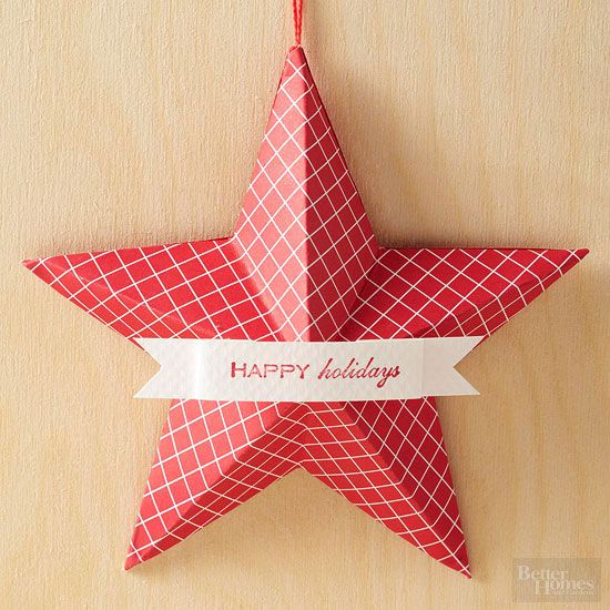 Paper Star Christmas Ornament