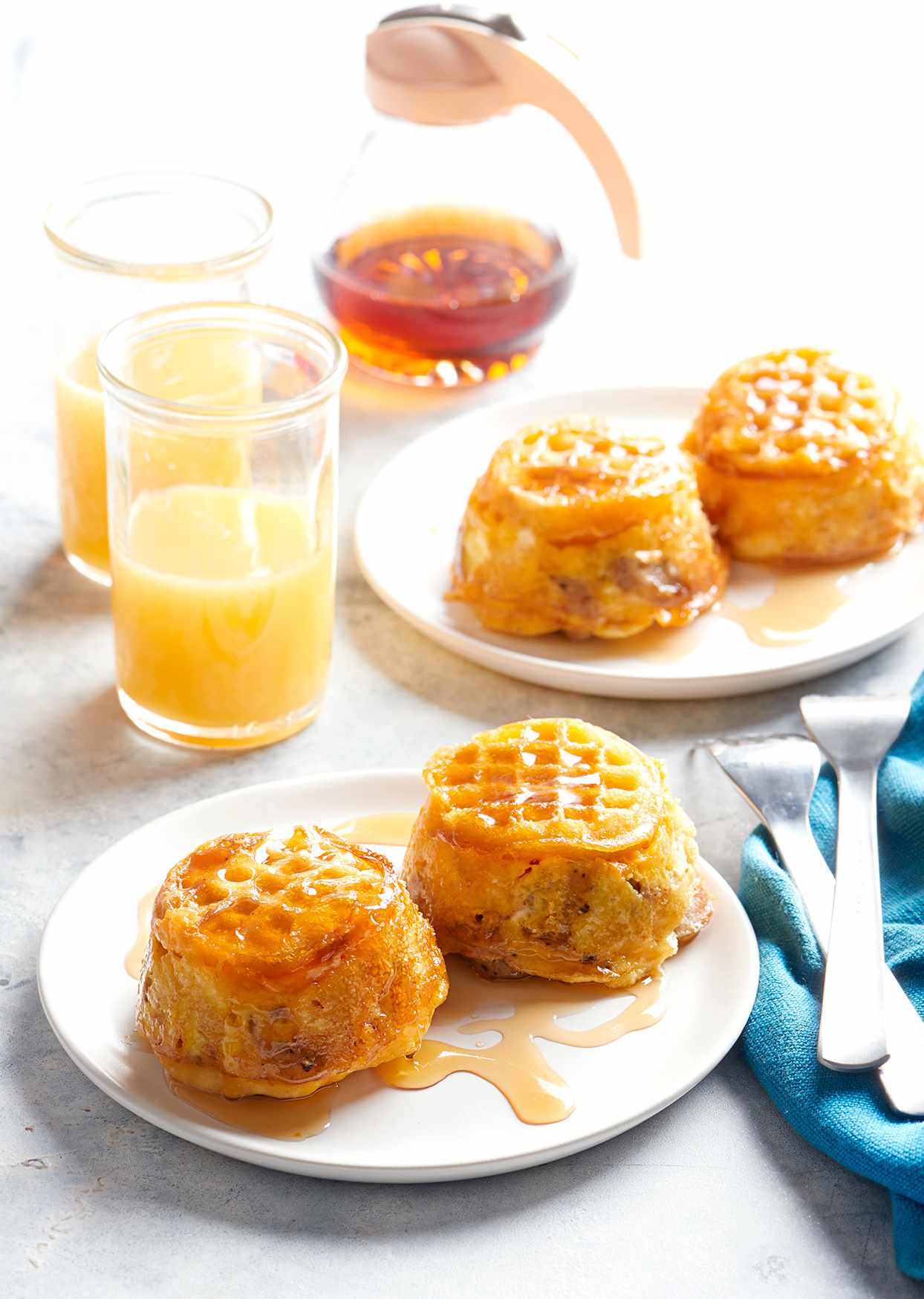 Upside-Down Waffle and Egg Cups 