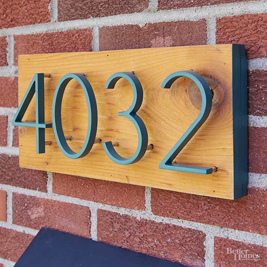 How To Make A Modern House Numbers Plaque Better Homes Gardens