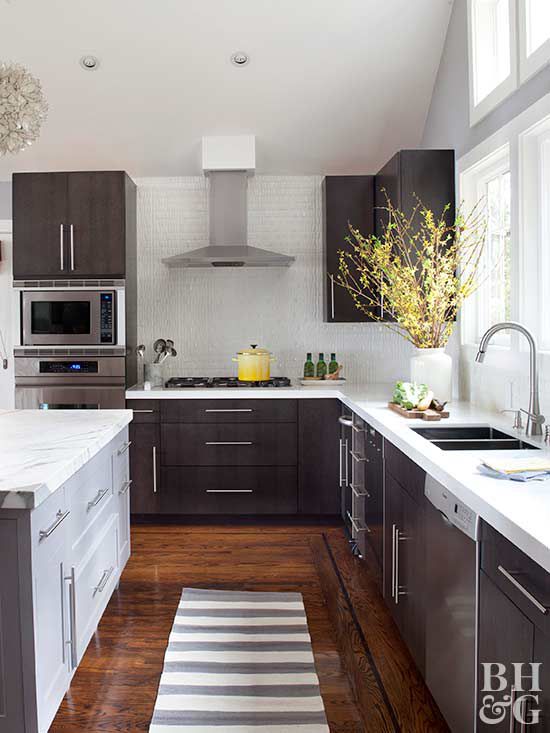 modern high-contrast kitchen