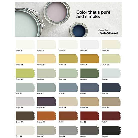 crate and barrel paint