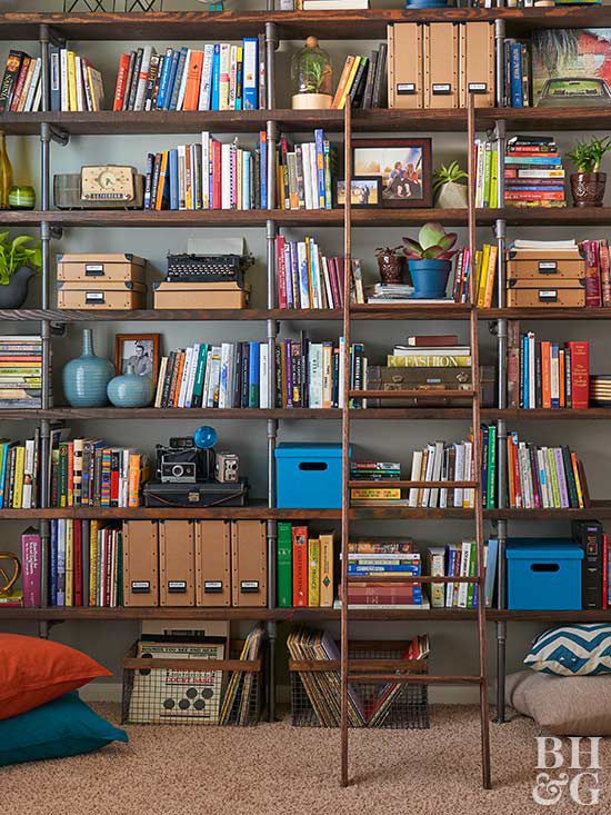homemade bookshelf