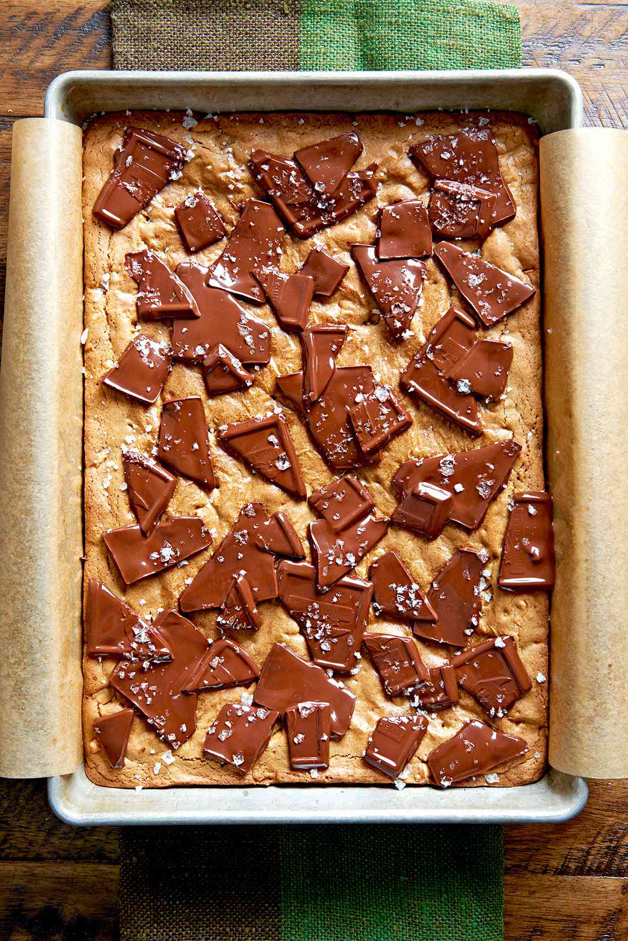 Salted Peanut Butter and Chocolate Blondies