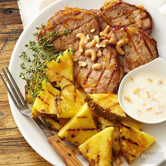 Grilled Pork and Pineapple