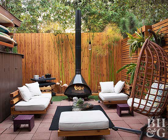 outdoor living space