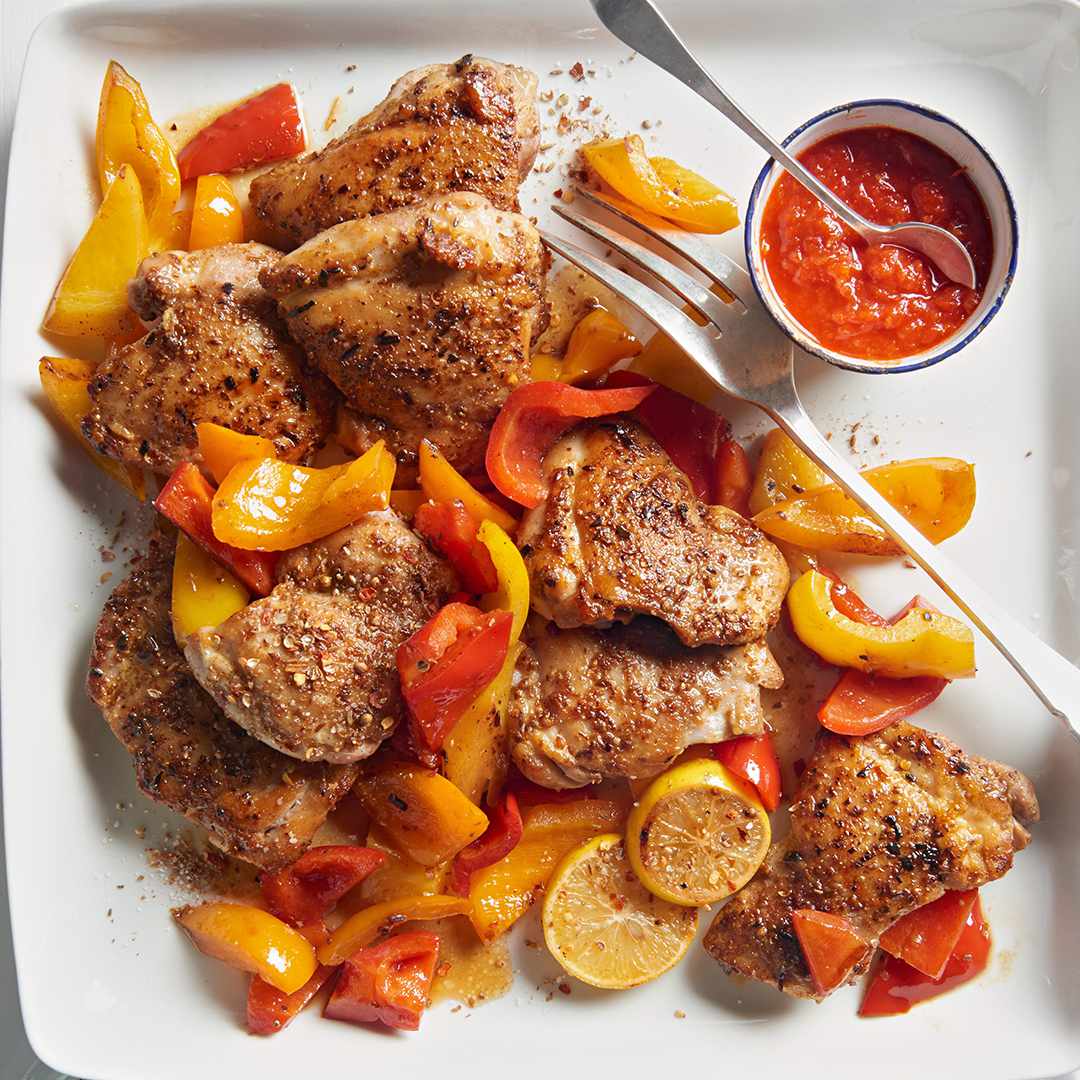 Moroccan Chicken and Peppers