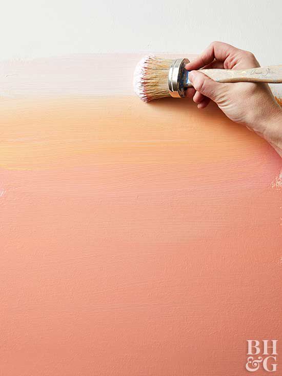 sunset wall painting step 3