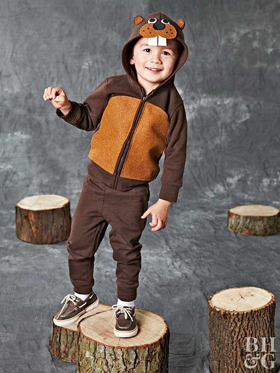 Brown Beaver Ears And Tail Set Fancy Dress Kids/Adult One Size Unique Costume 