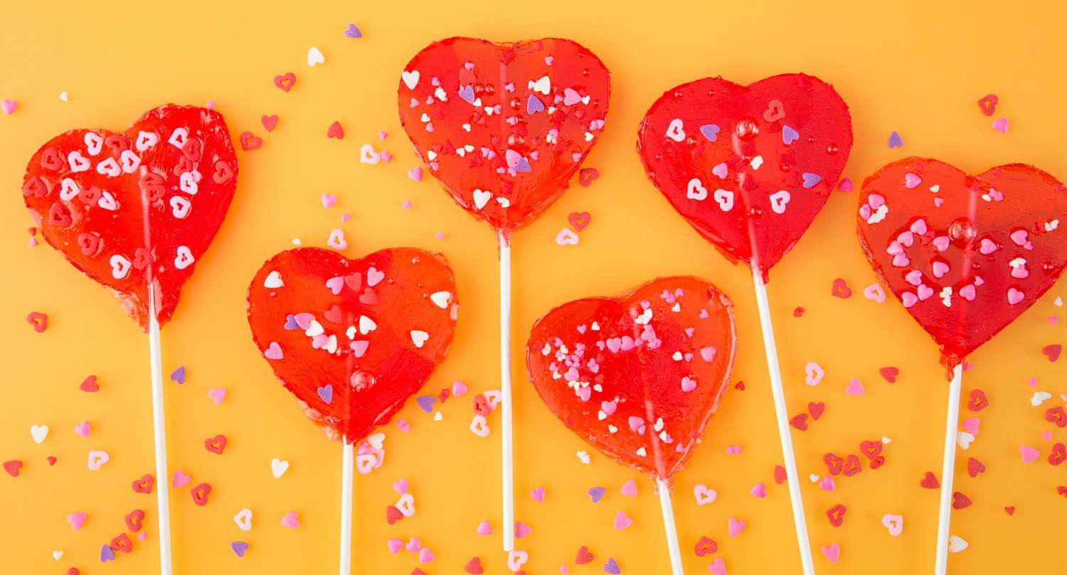 valentine party lollipops