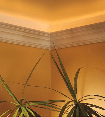 How To Install Crown Molding With Uplights Better Homes Gardens