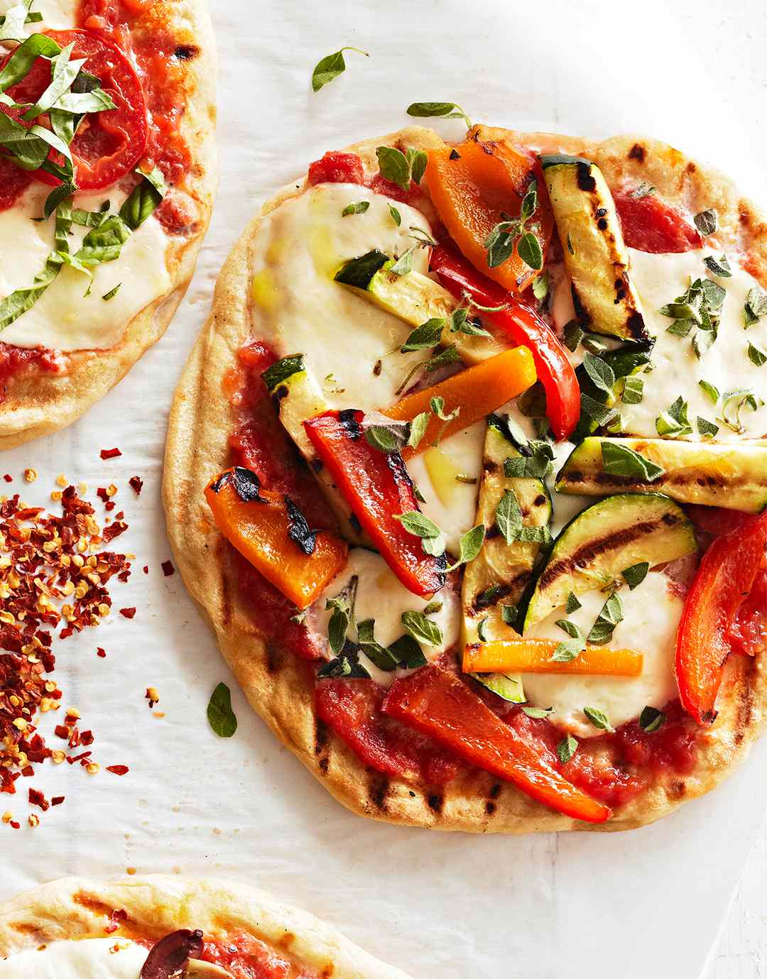 Vegetable Pizzas recipe peppers