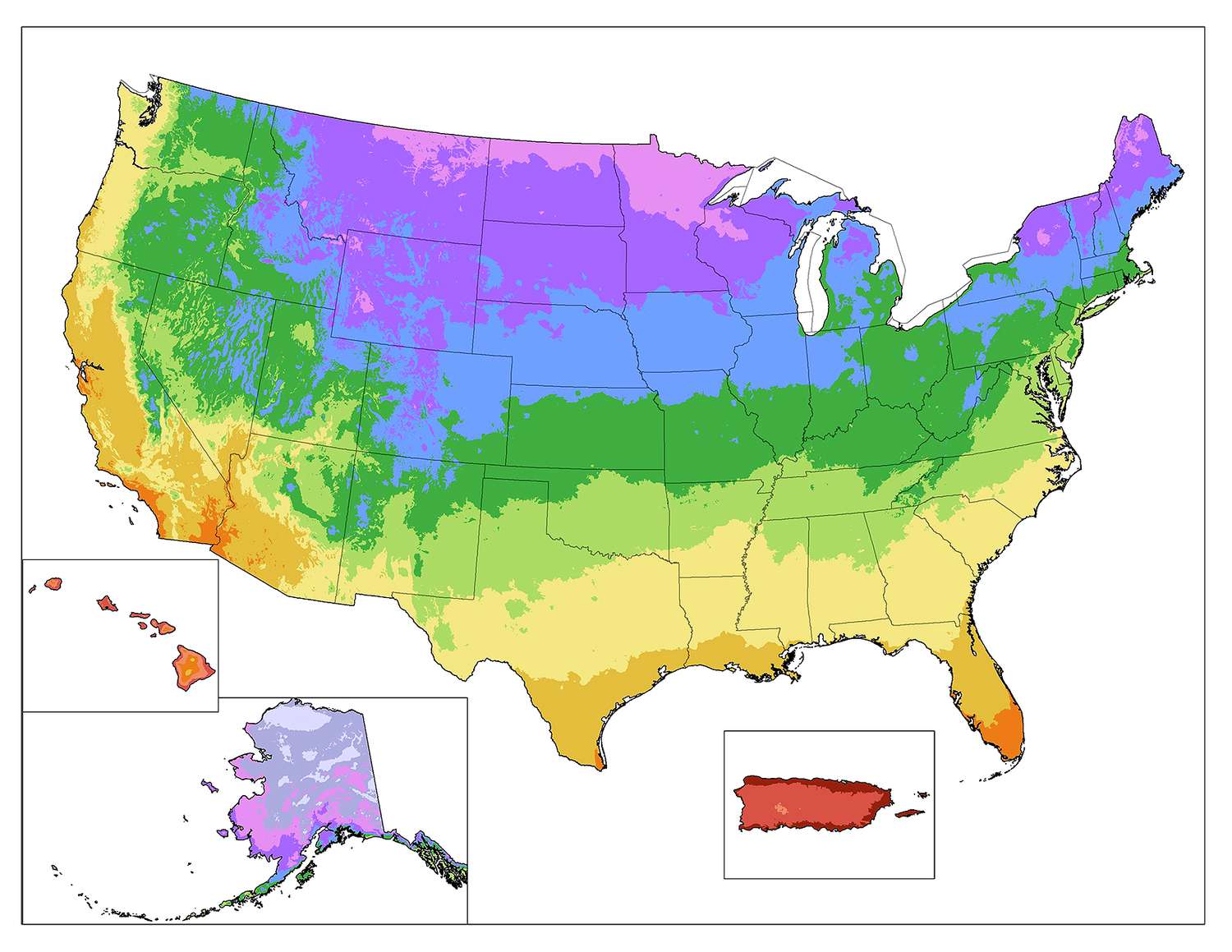 zone map for plant hardiness perennial gardening