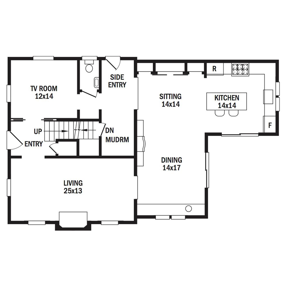 floor plan of callahan and chalmers house after renovation
