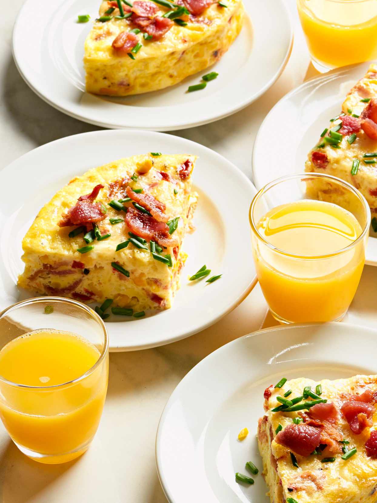 Bacon, Corn, and Cheese Frittata