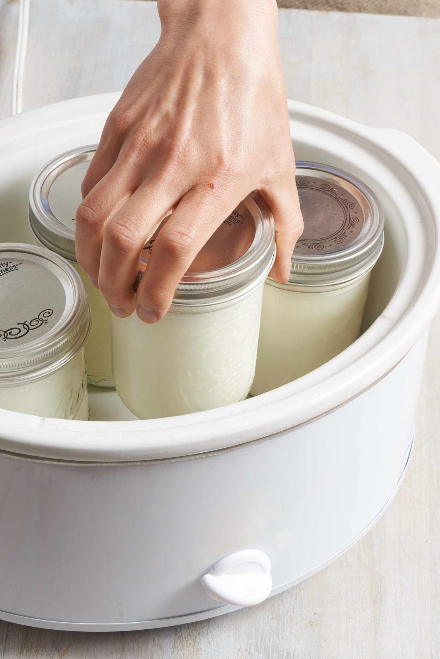 Adding homemade yogurt to slow cooker