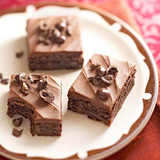 Triple-Chocolate and Espresso Brownies 