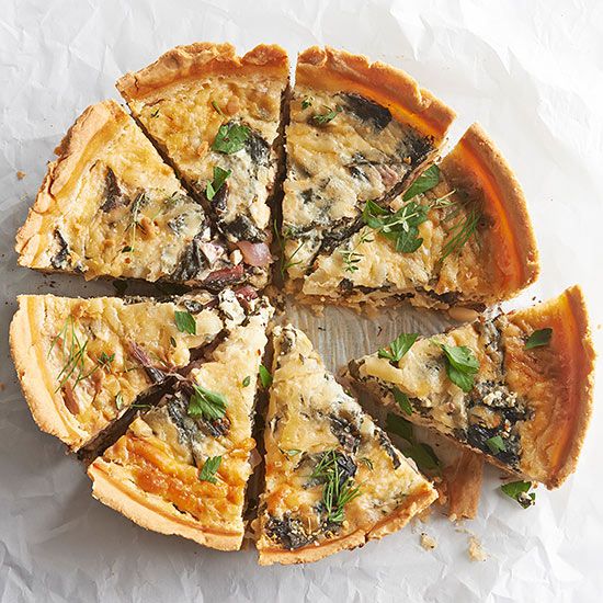 Sweet and Savory Greens Quiche