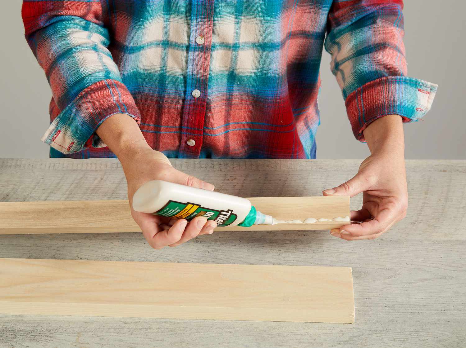 add glue to wood for wall shelf
