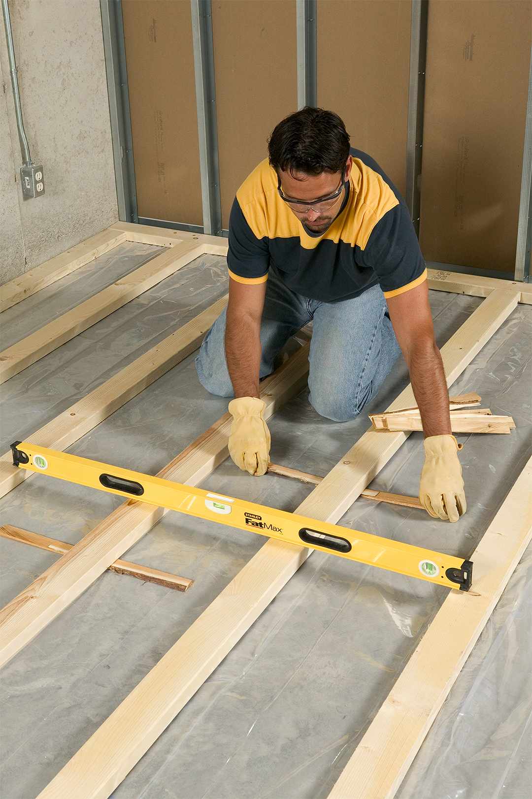sleeper floor frame level tools
