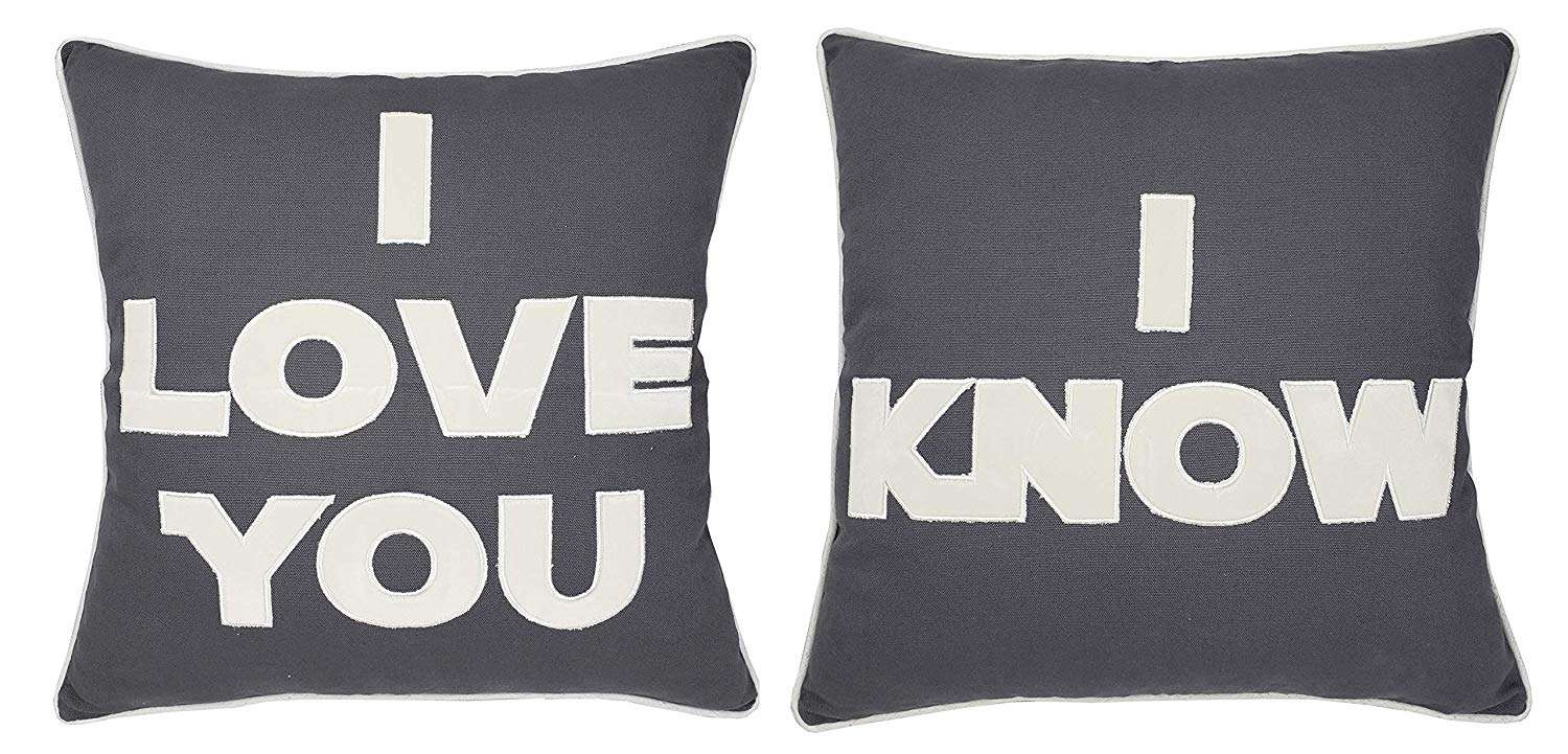 i love you pillows with large text i know