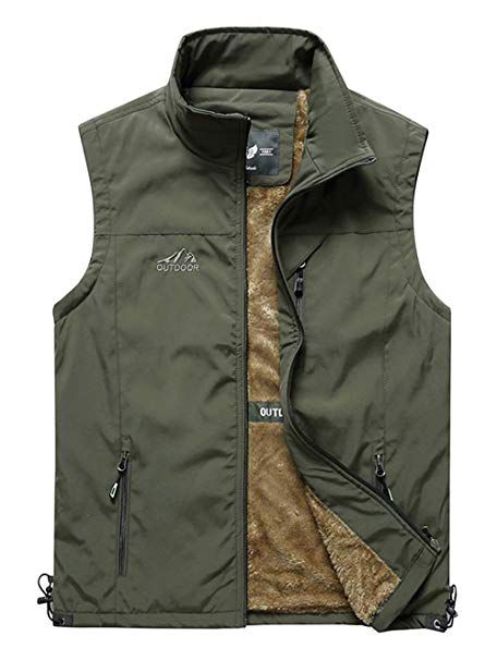 outdoor vest from amazon in green