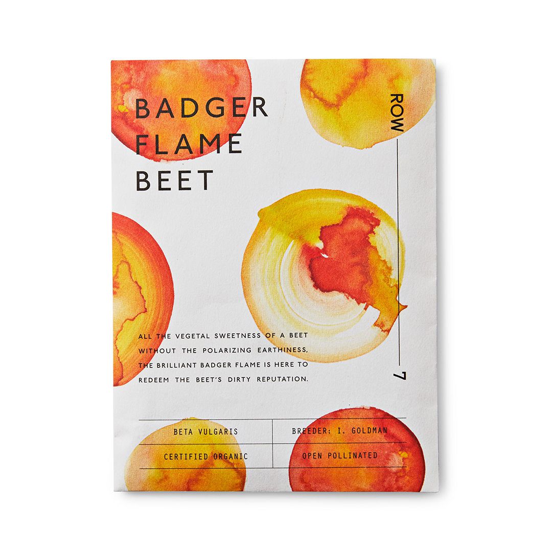 badger flame beet seed packet