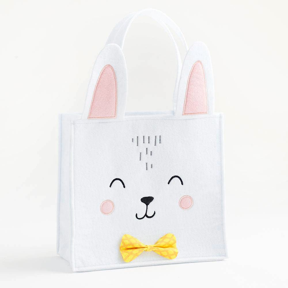 Wedding Holiday Dekewe Easter Bunny Basket Egg Bags for Kids Candy and Egg for Easter Decoration Gift Bags for Kids Eggs Hunting Canvas Tote Easter Egg Hunt Basket Bags mit Fluffy tail