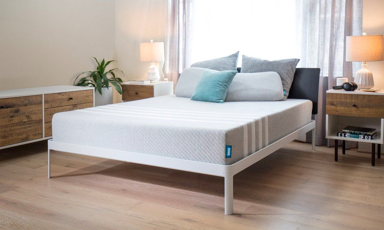 leesa mattress on bed frame