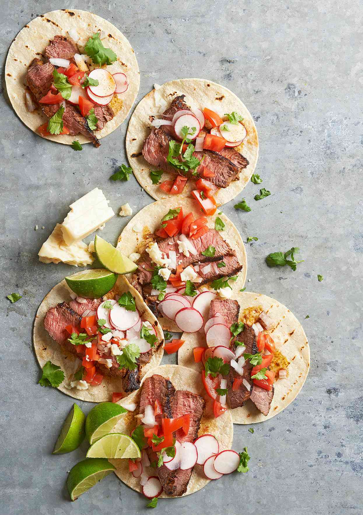 Steak and Herb Tacos