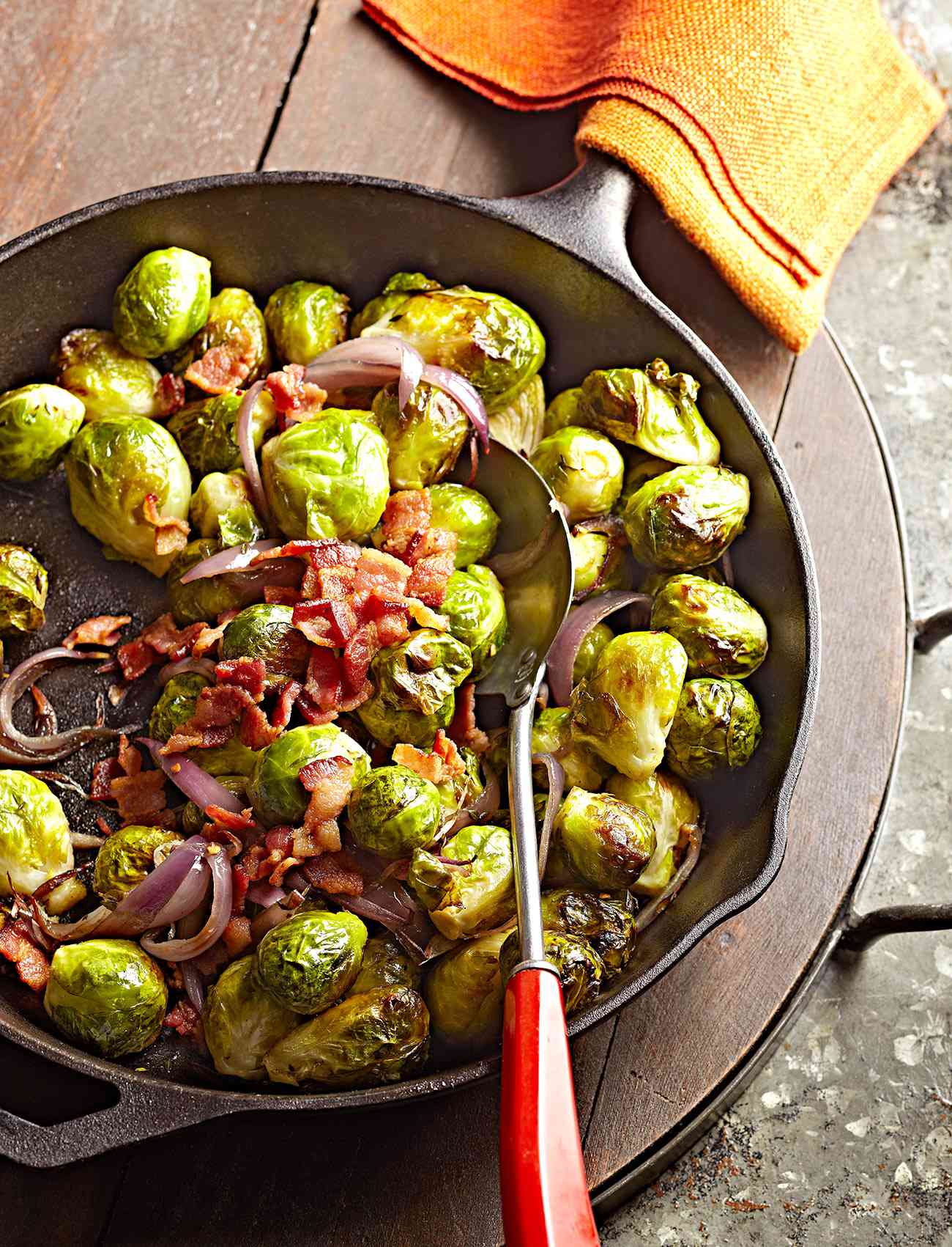 Bacon-Roasted Brussels Sprouts