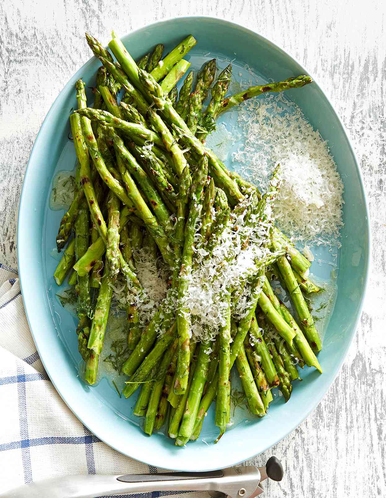 Grilled Asparagus in Dill Butter