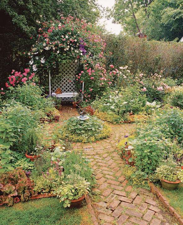Garden Arbour with Integral Garden Bench Sage Green