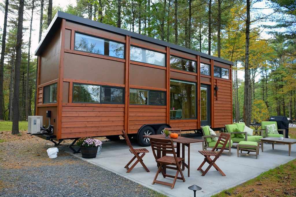 tiny home with patio