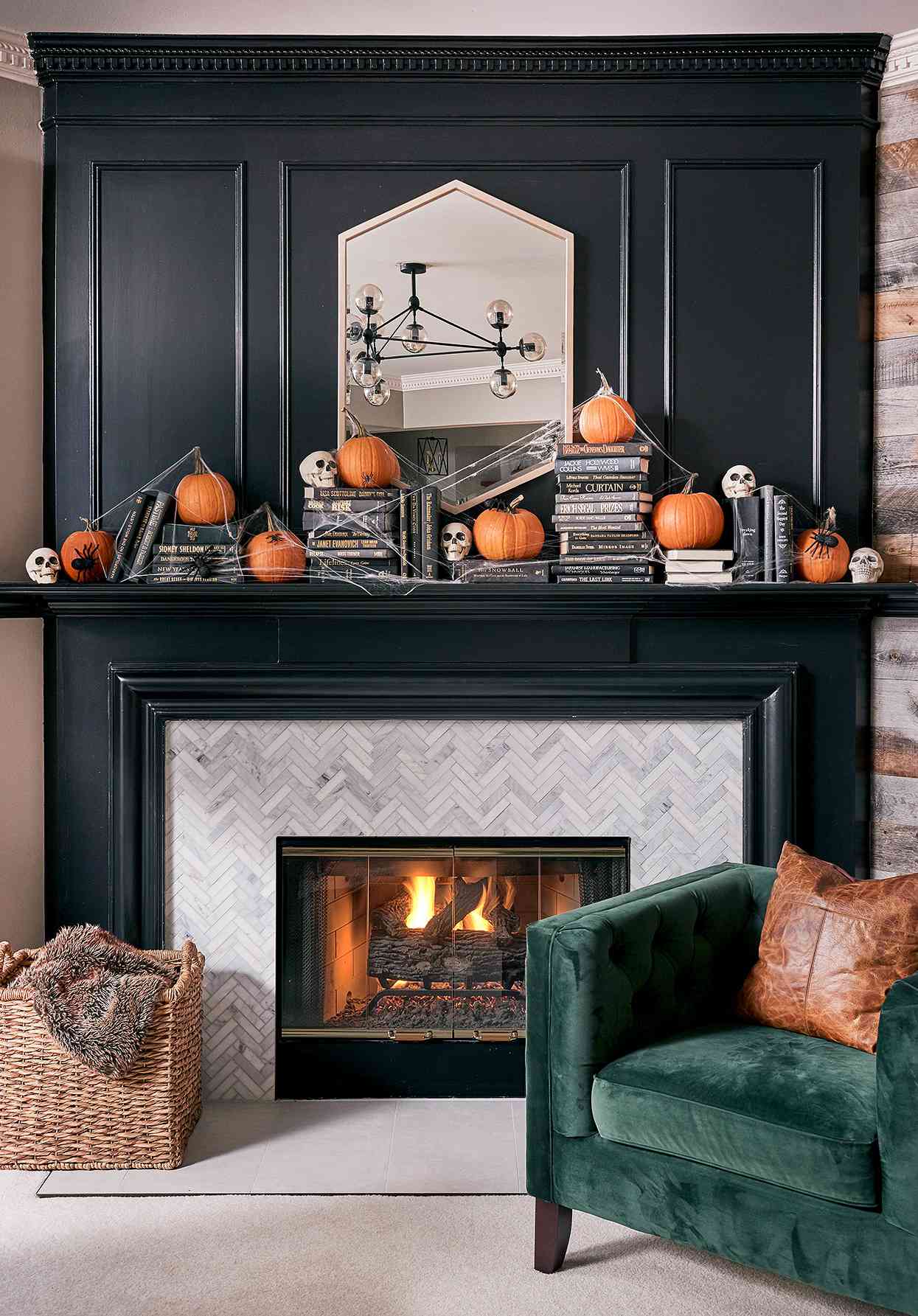 Spooky Fall Living Room Decor