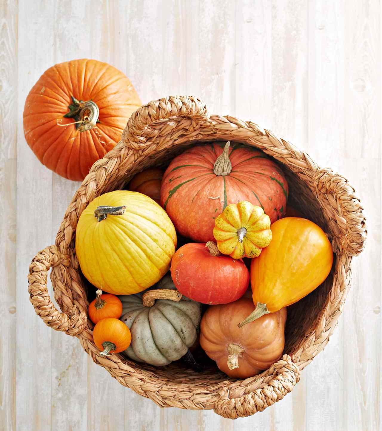 harvest pumpkin squash basket