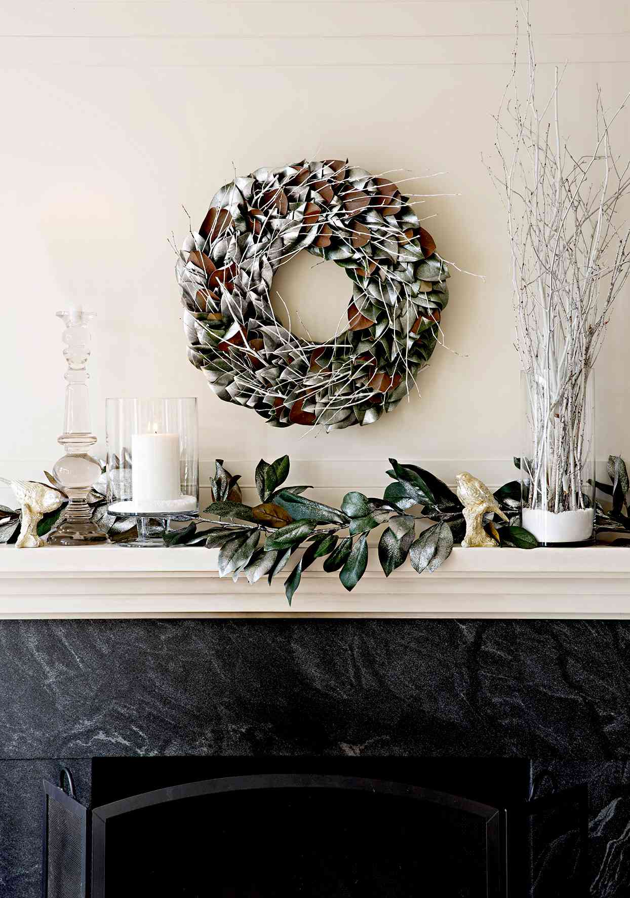 Modern Metallic Wreath