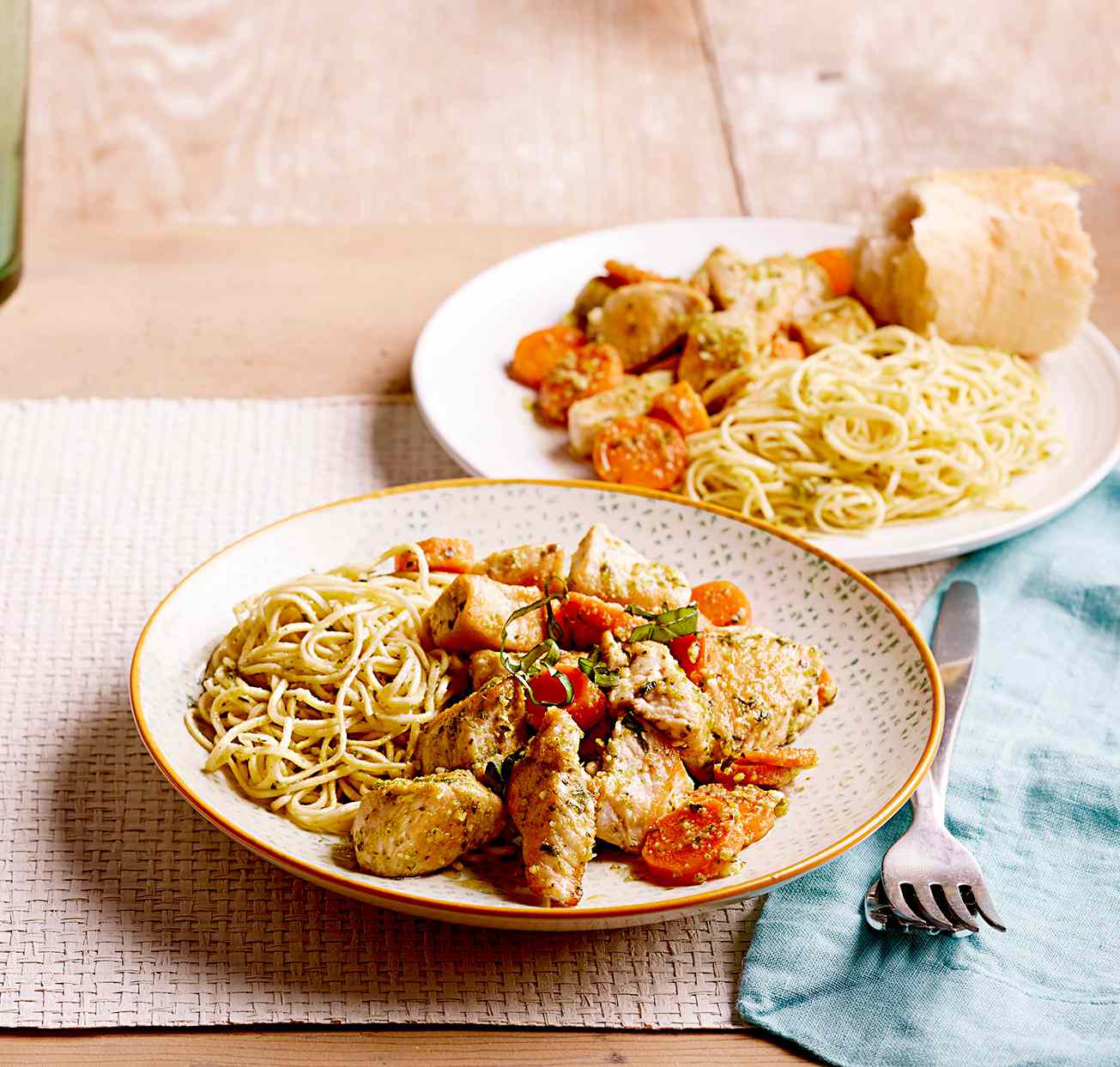 Chicken with Parmesan Noodles