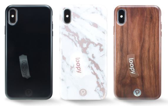 set of three iphone cases with loops
