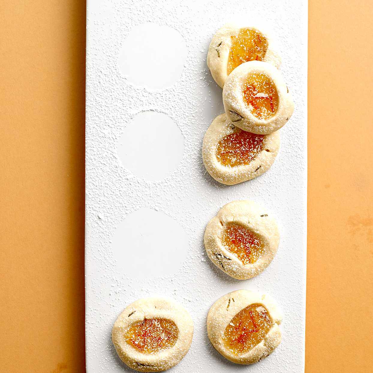 Rosemary-Kissed Orange Thumbprint Cookies Tuscano