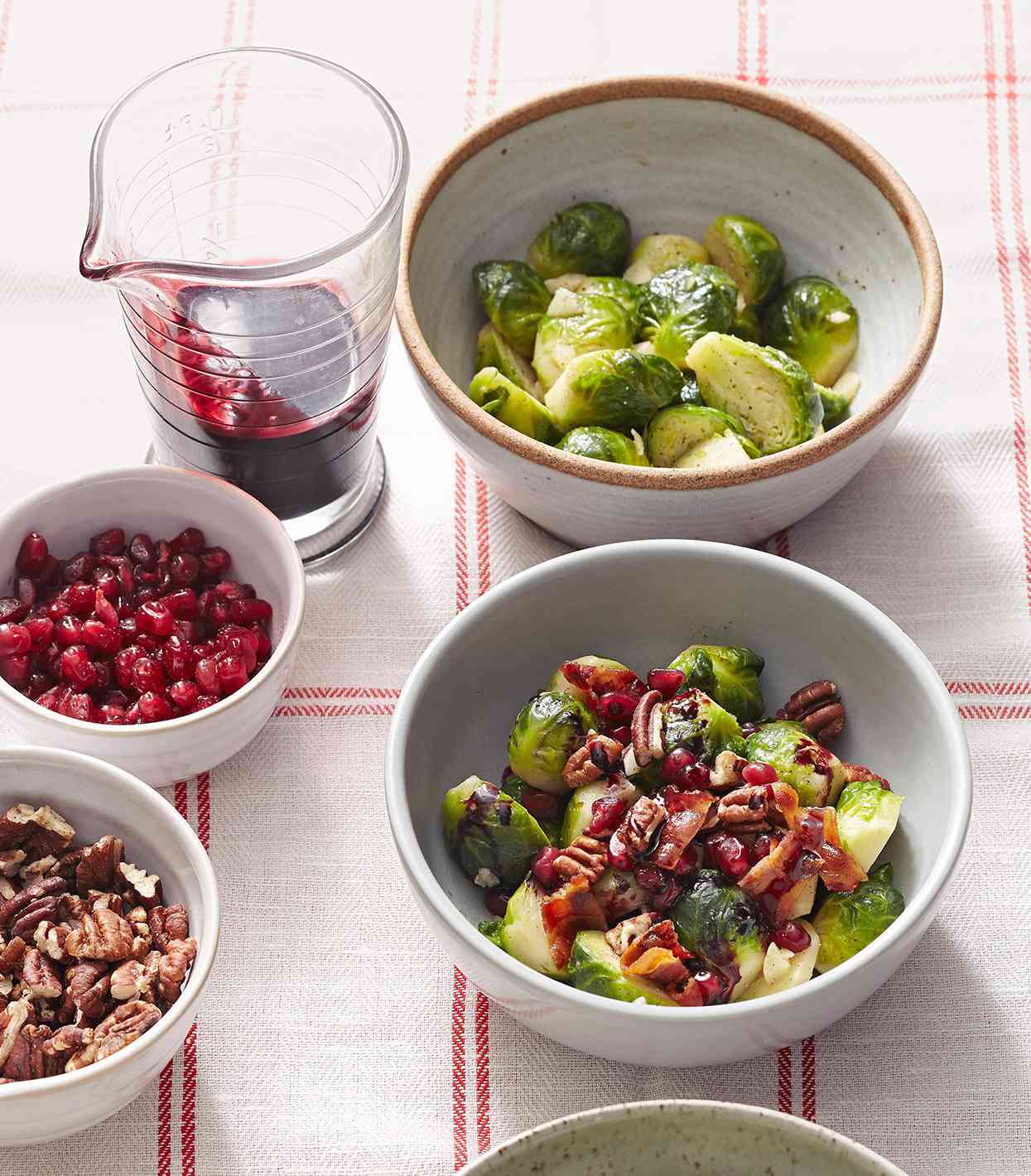 Vanilla-Butter Brussels Sprouts with Pomegranate Syrup