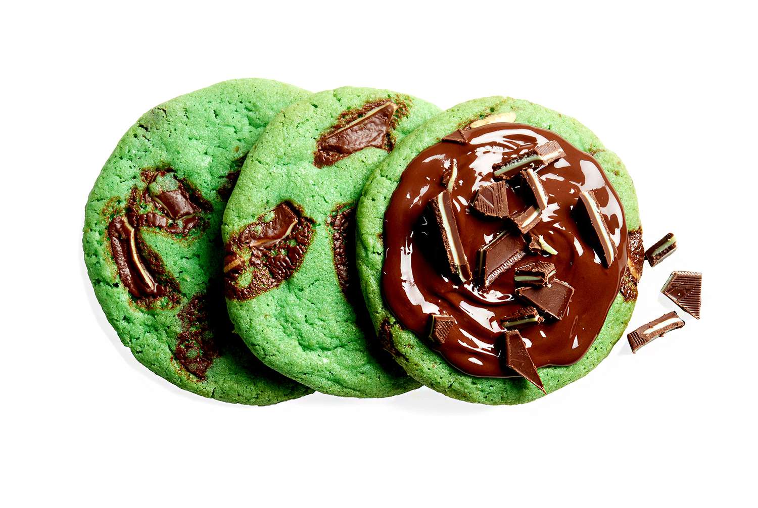 Giant Double-Mint Cookies
