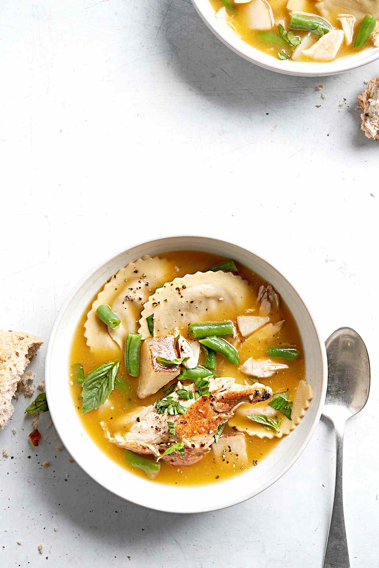 Rosemary and Ravioli Chicken Soup