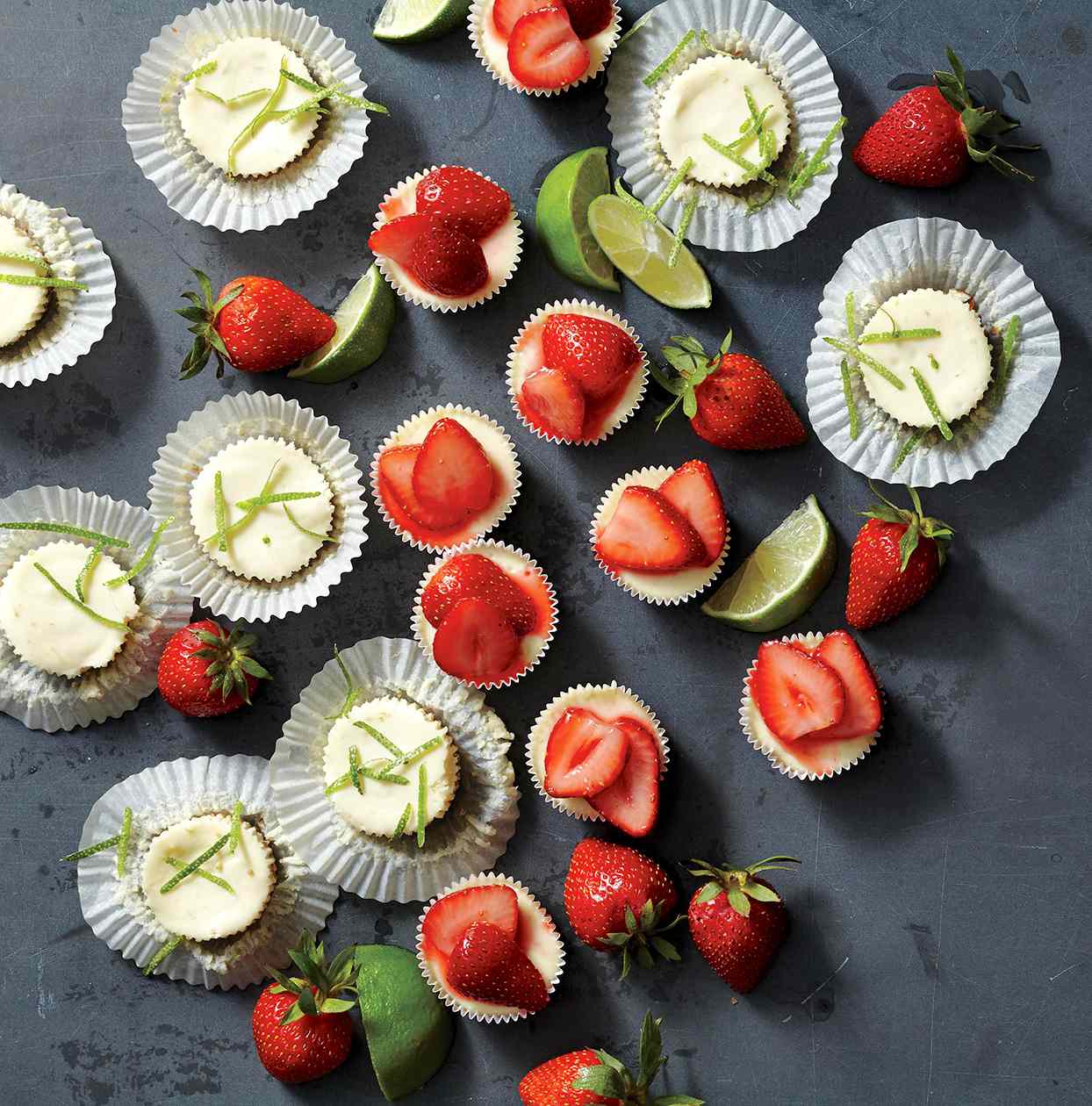 Strawberry Margarita Cheesecake Minis