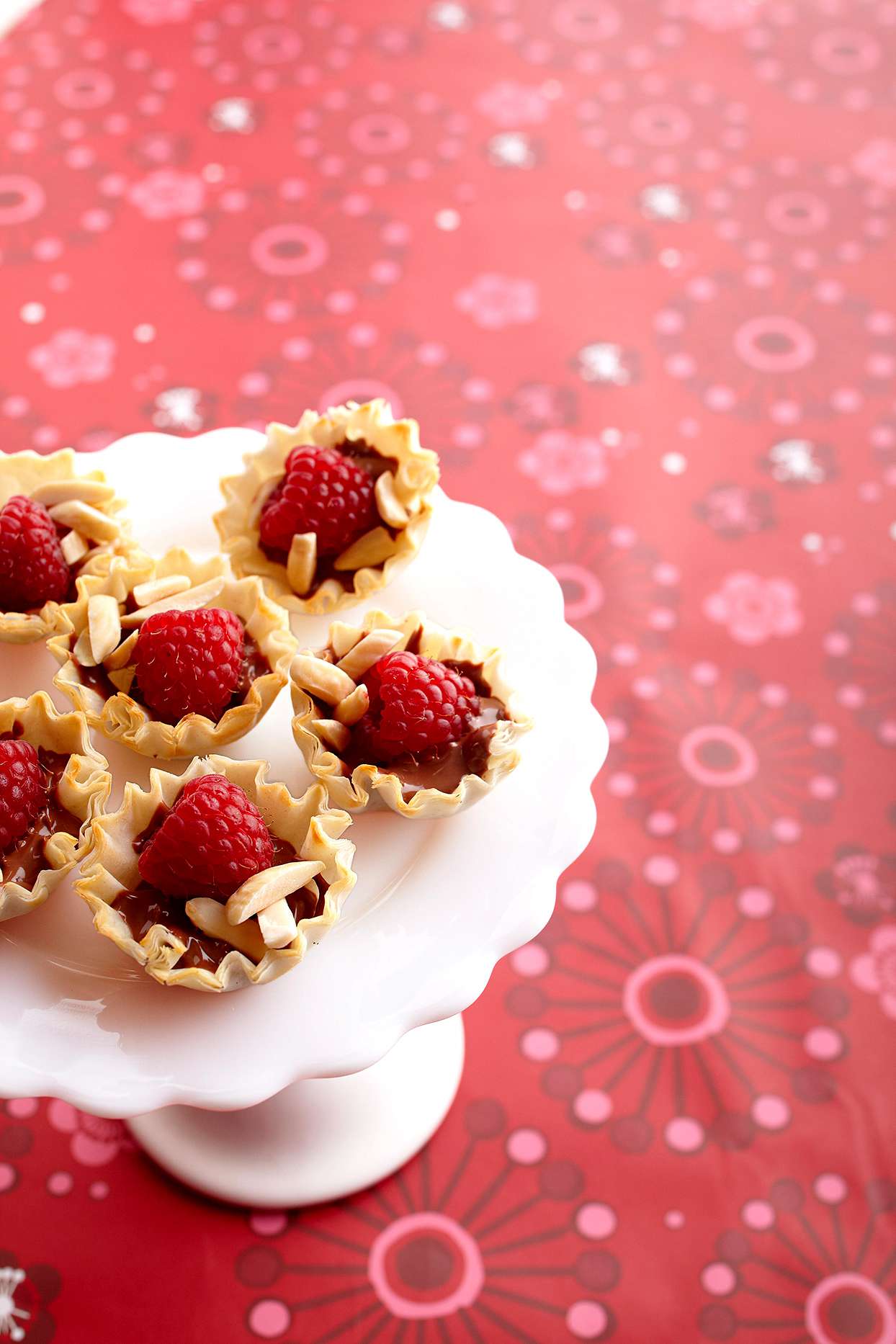 Mini Raspberry-Chocolate Tarts